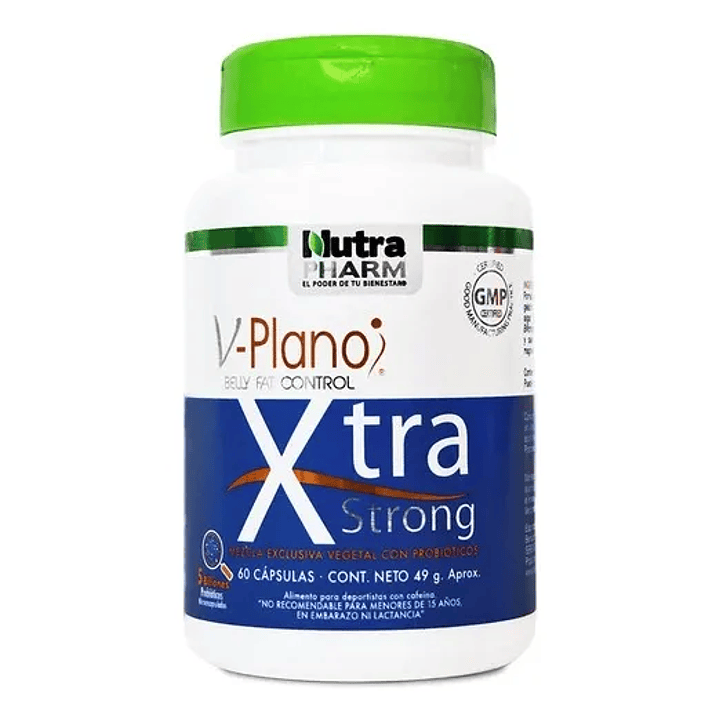 V- Plano Xtra Strong - Reductor De Grasa Abdominal x60 Cápsulas  4