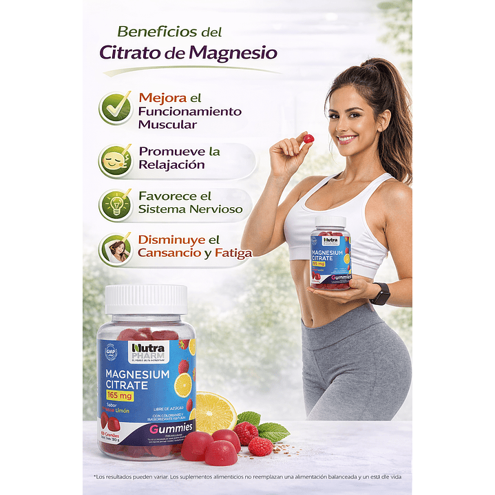 Citrato De Magnesio Nutrapharm X60 Gomitas 5