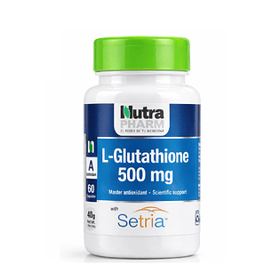 L-glutathione Antioxidante 500mg x60 Cápsulas  Nutrapharm 