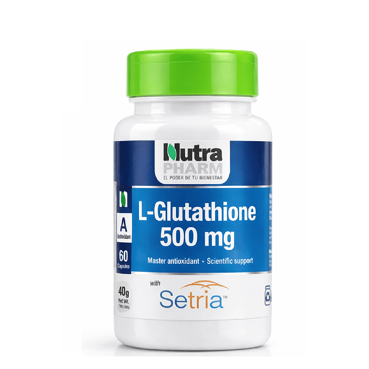 L-glutathione Antioxidante 500mg x60 Cápsulas  Nutrapharm  1