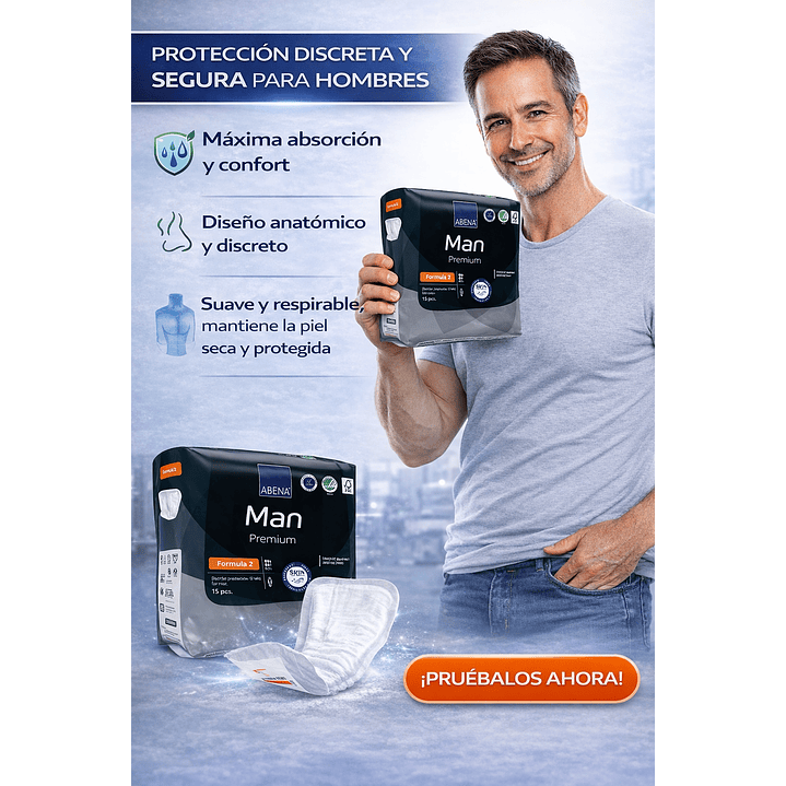 Apósito Incontinencia Masculino Abena Man X15u Caja X12 7