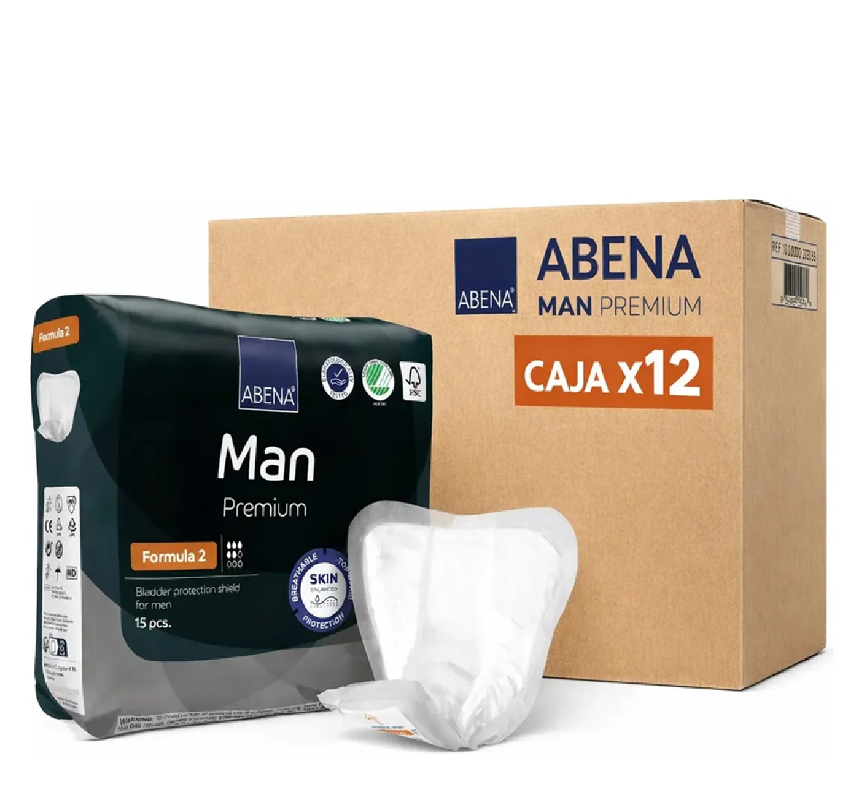 Apósito Incontinencia Masculino Abena Man X15u Caja X12