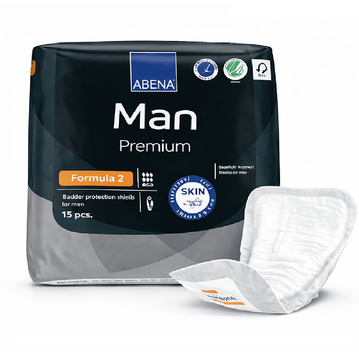 Apósito De Incontinencia Masculino Abena Man X15u Pack X6 2