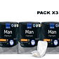 Apósito De Incontinencia Masculino Abena Man X15u Pack X3 - Miniatura 1