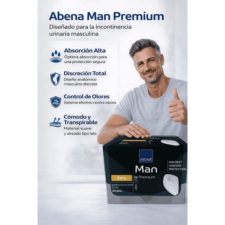 Aposito Incotinencia Hombre Abena Man Premium Caja X24 4