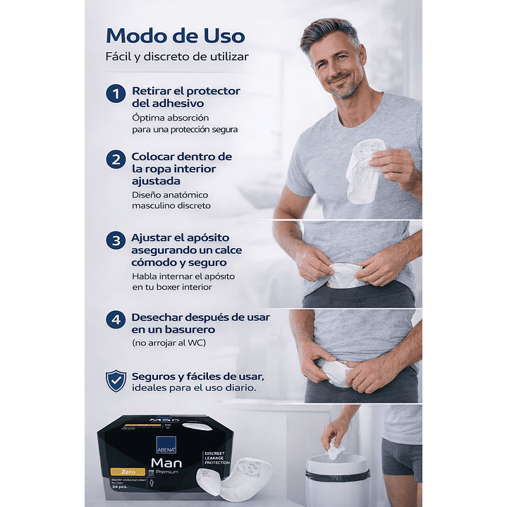 Aposito Incotinencia Hombre Abena Man Premium Caja X24 5