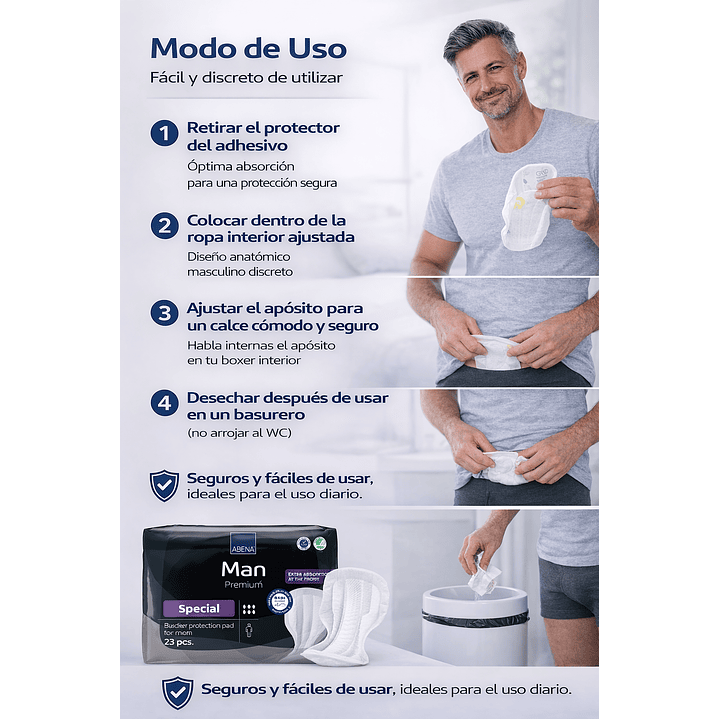 Abena Man Premium Aposito Extra Absorcion X23 Unidades 5