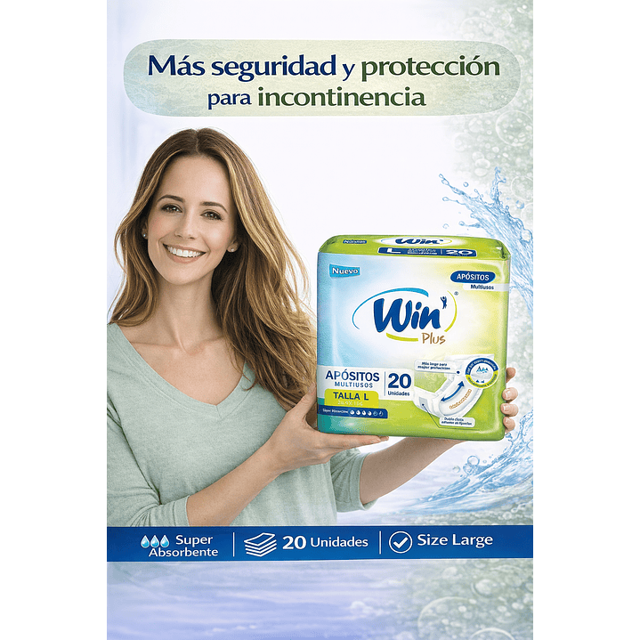 Apositos Multiuso Talla L X 20 Und  Win Plus 2