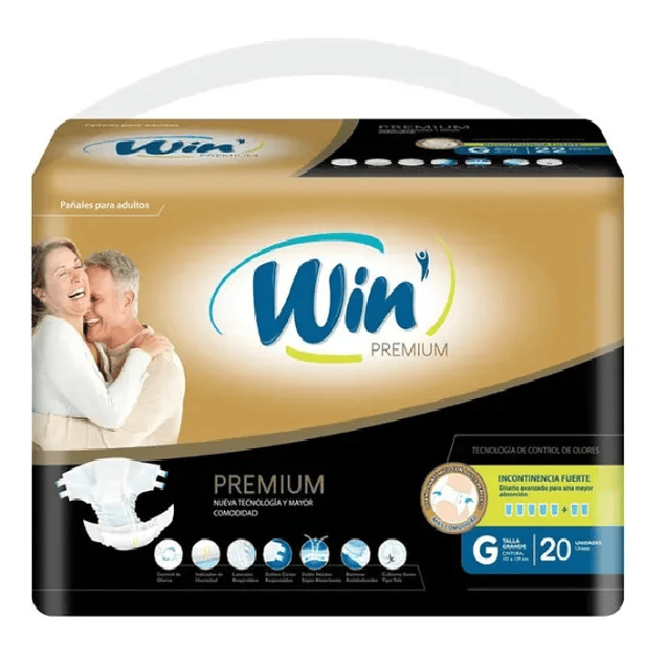 Pañal Adulto Win Premium G x20 Pack x3 2