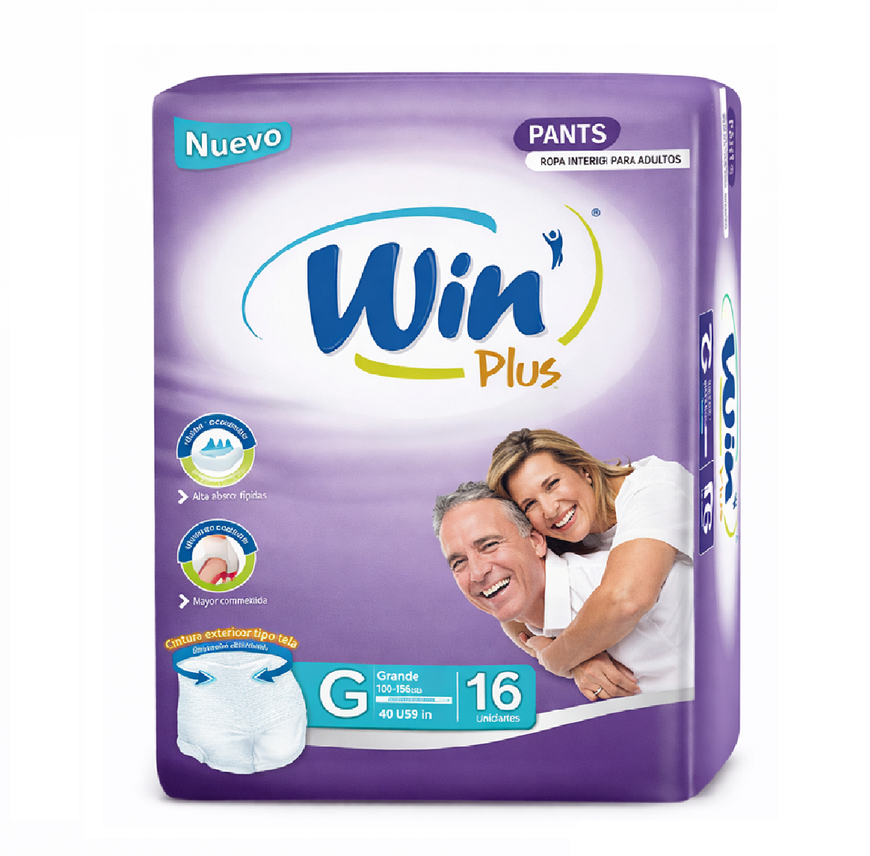 Win Plus Pants Adulto Talla G X16 Alta Absorción