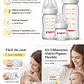 Kit 3 Biberones Vidrio Pigeon Flexible 50ml, 120ml y 240ml - Miniatura 3