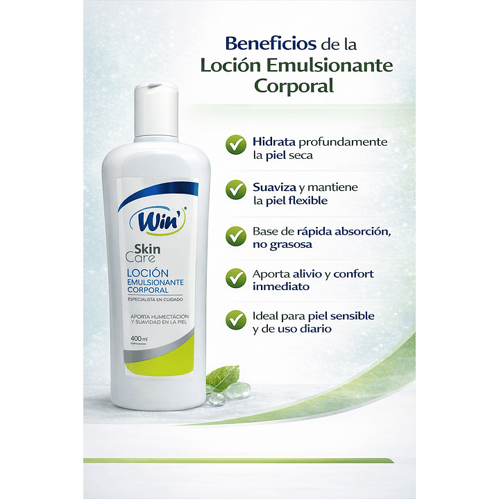 Win Loción Emulsionante Corporal 400ml 5