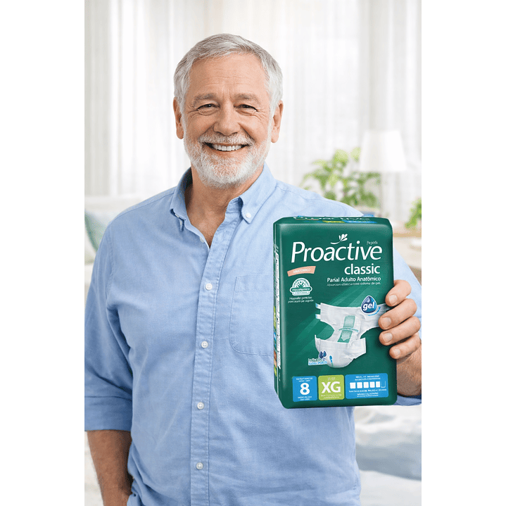 Pañales Para Adultos Proactive Classic Talla XG x8 6