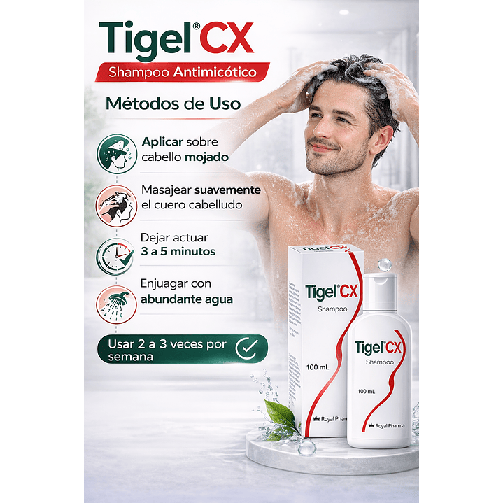 Tigel Cx Shampoo Antimicotico 100ml 6