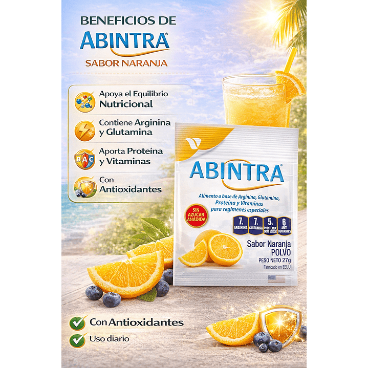 Abintra Sobre Sabor Naranja 27g 5