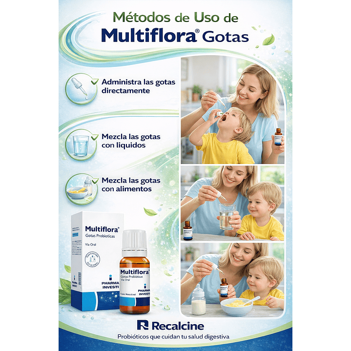 Multiflora Gotas Probioticas 8ml Sabor Sin Sabor 3