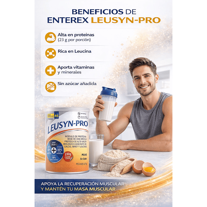 Leusyn Pro Polvo Sin Sabor 275g 4