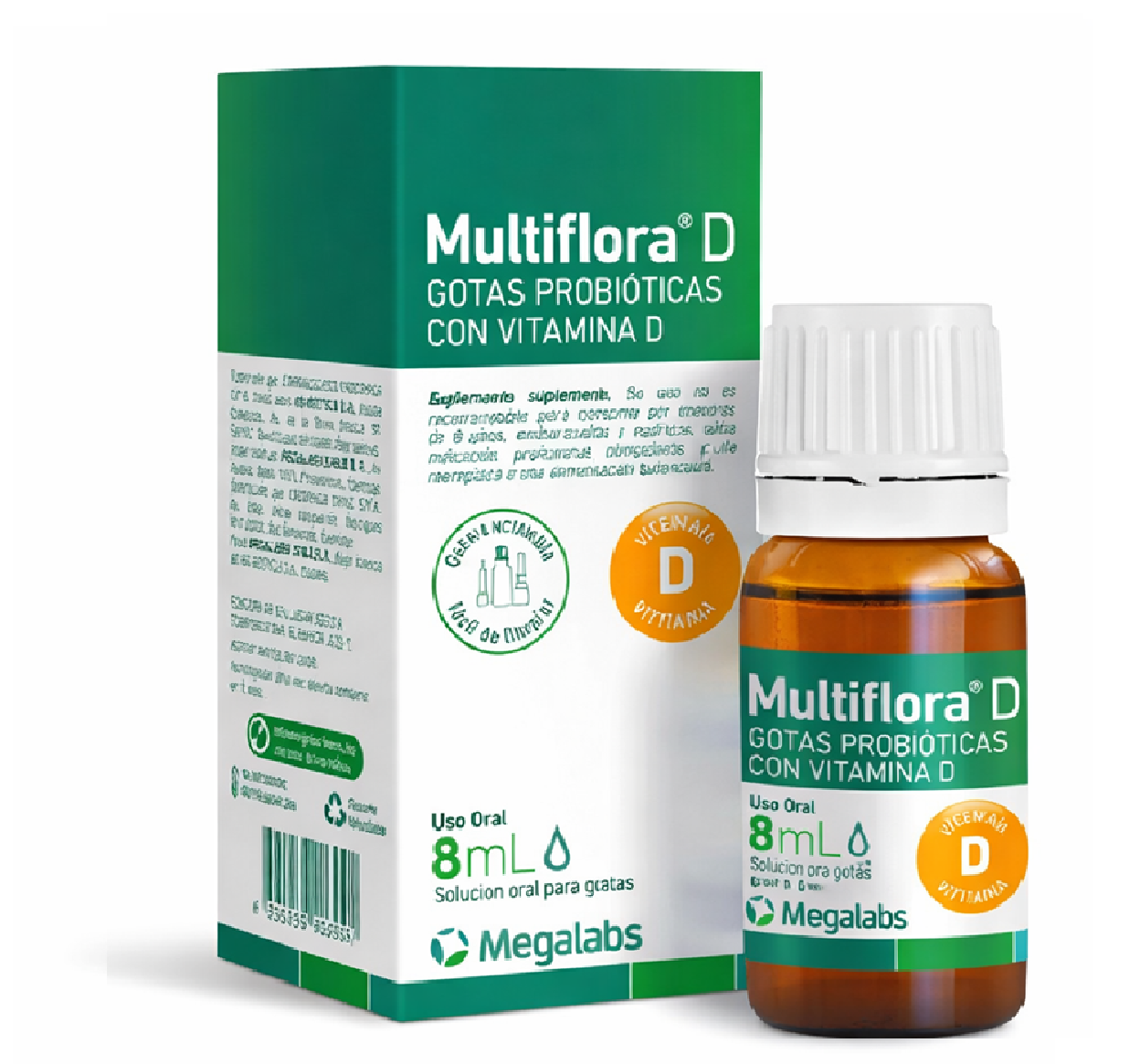 Multiflora Gotas Probioticas Con Vitamina D 8ml