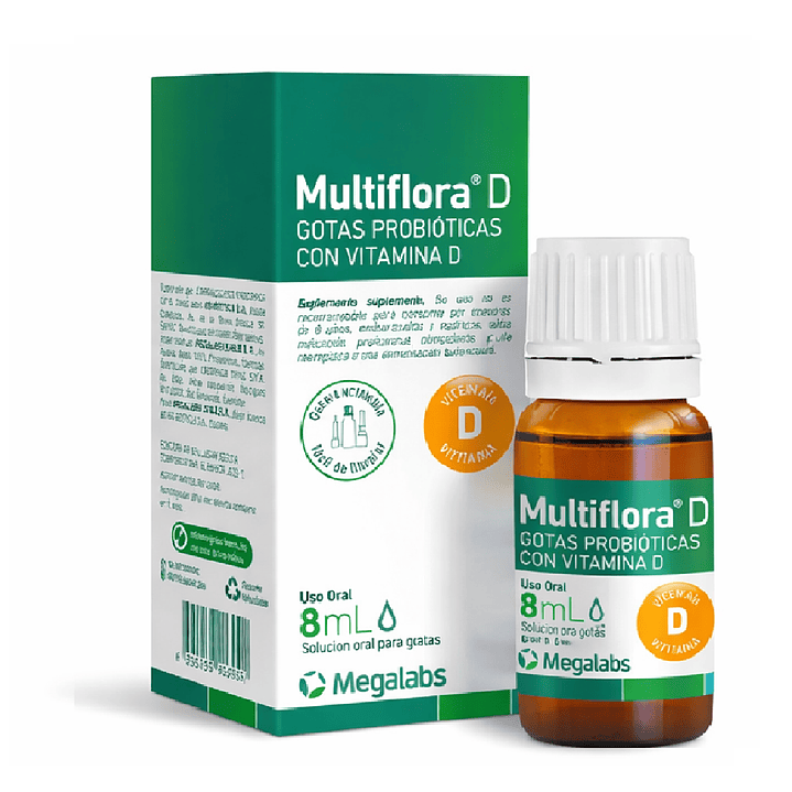 Multiflora Gotas Probioticas Con Vitamina D 8ml 1