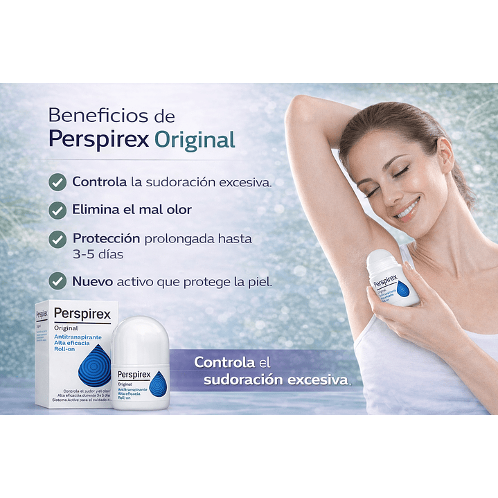 Perspirex Original Roll-on Controla Sudor Olor 20ml Pack X2 4