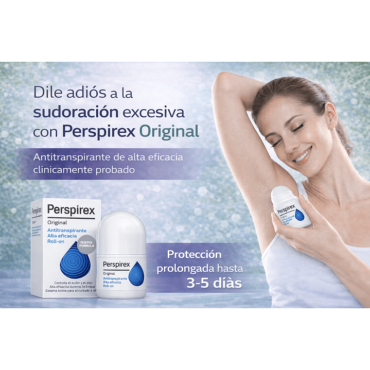 Perspirex Original Roll-on Controla Sudor Olor 20ml Pack X3 6