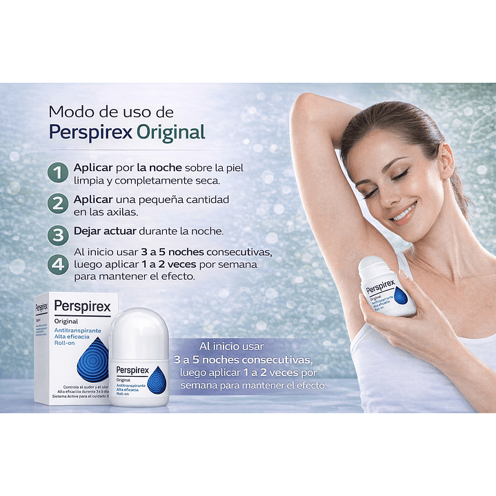 Perspirex Original Roll-on Controla Sudor Olor 20ml Pack X3 7