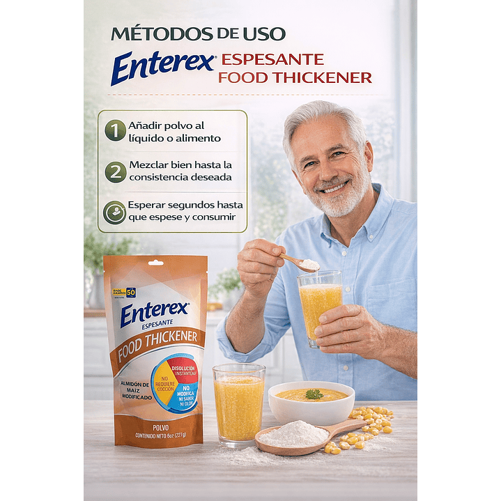 Enterex Espesante Food Thickener 227g Pack x2 4