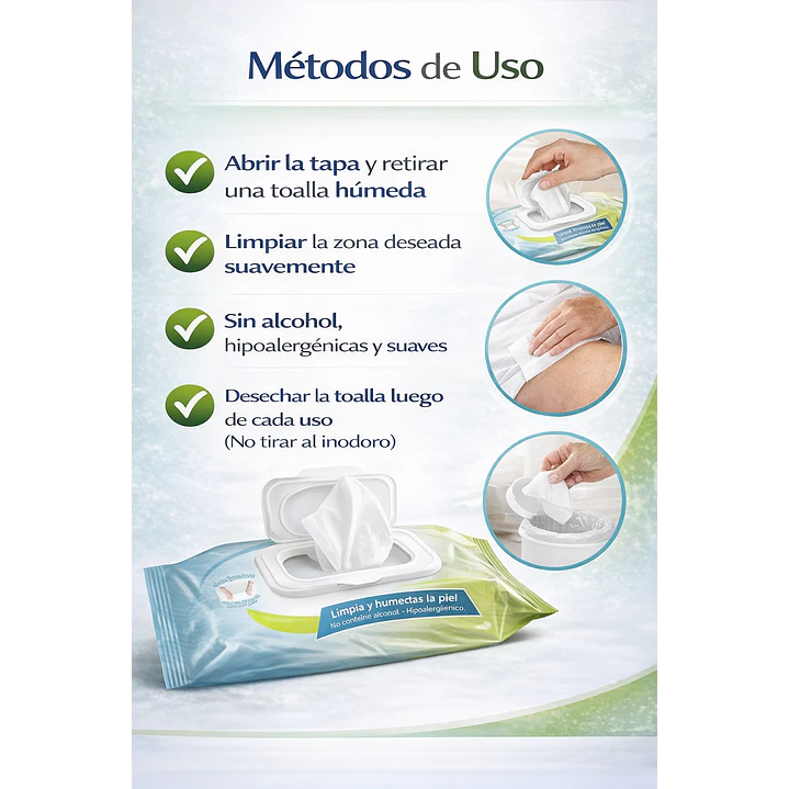 Toallas Humedas Win Para Adultos x45 Unidades 3