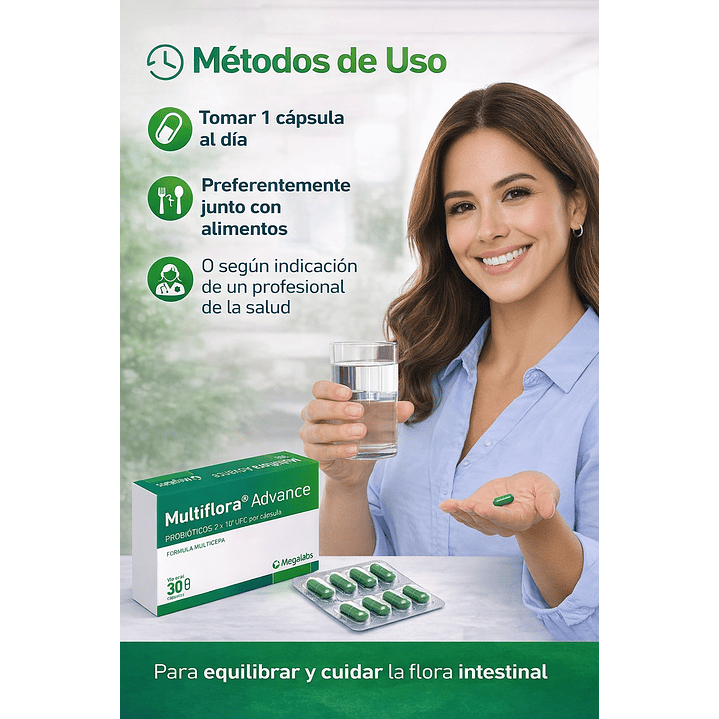 Multiflora Advance Probiotico Caja X30 Capsulas 3