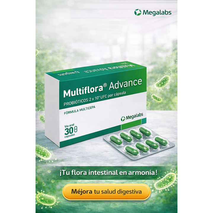 Multiflora Advance Probiotico Caja X30 Capsulas 4