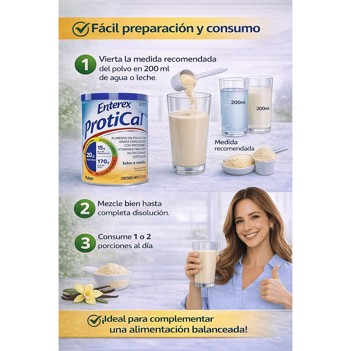 Enterex Protical Sabor Vainilla 420g 5