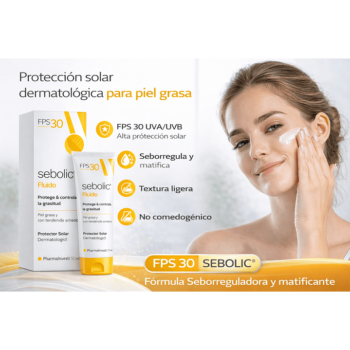 Protector Solar Pharma Investi Sebolic 30fps 5