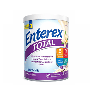 Enterex Total Polvo Sabor Vainilla Rinde 8 Porciones 400g