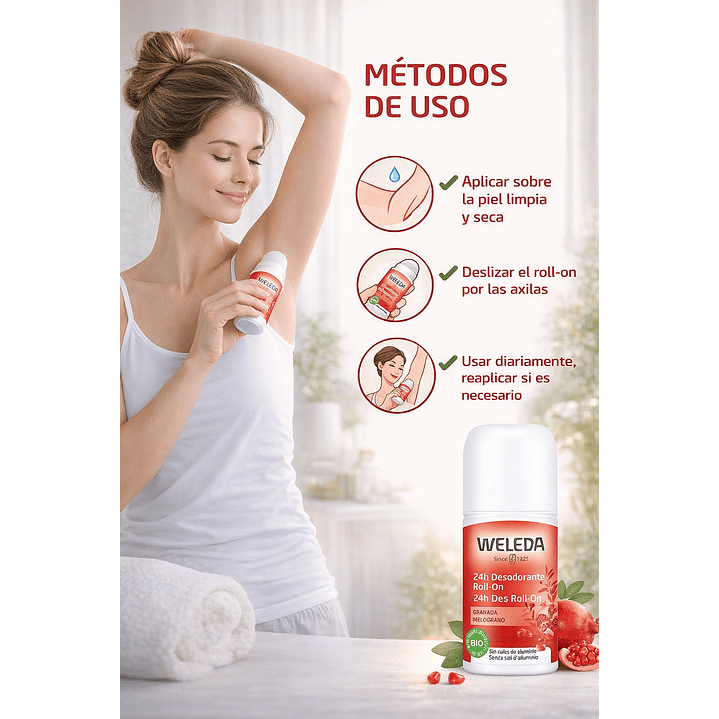 Desodorante Granada Roll-on Weleda 3