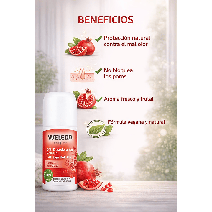 Desodorante Granada Roll-on Weleda 4