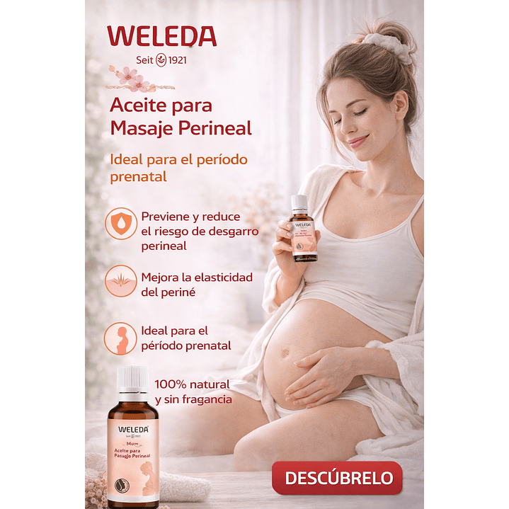 Aceite Para Masaje Perineal Weleda 50ml  3