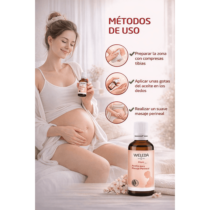 Aceite Para Masaje Perineal Weleda 50ml  4
