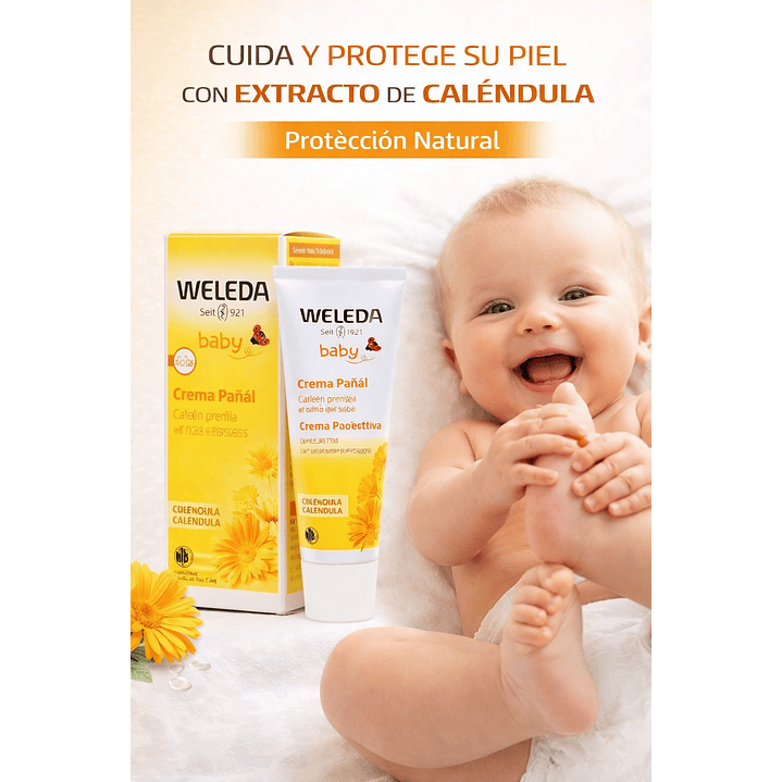 Crema Pañal De Caléndula Weleda 75 Ml 6