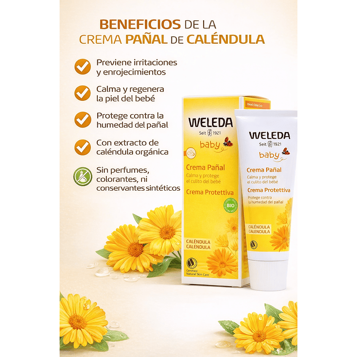 Crema De Pañal Calendula Bebe Antipañalitis 75ml Pack X2 4