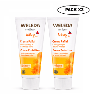 Crema De Pañal Calendula Bebe Antipañalitis 75ml Pack X2