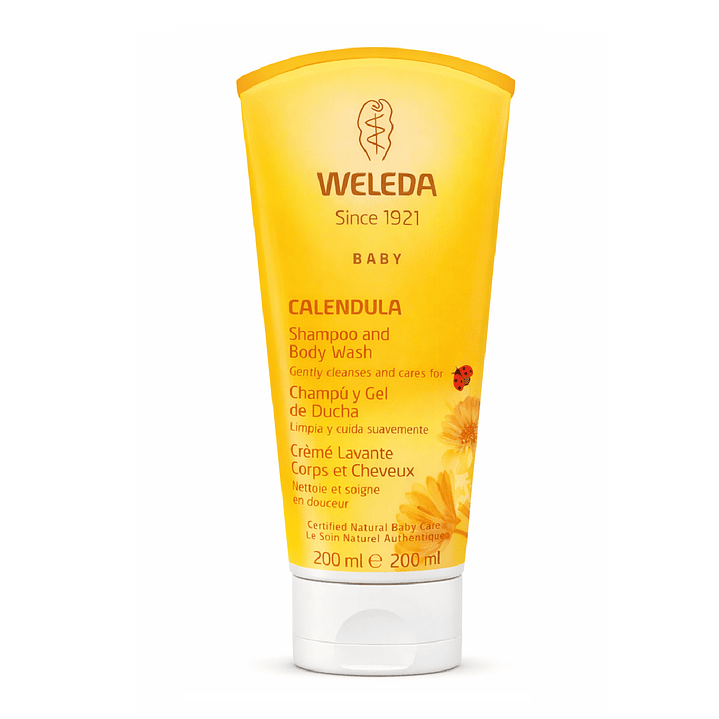 Shampoo Y Gel De Ducha De Caléndula Weleda 200 Ml 1
