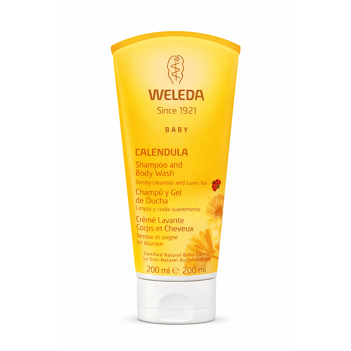 Shampoo Y Gel De Ducha De Caléndula Weleda 200 Ml Pack x2 3