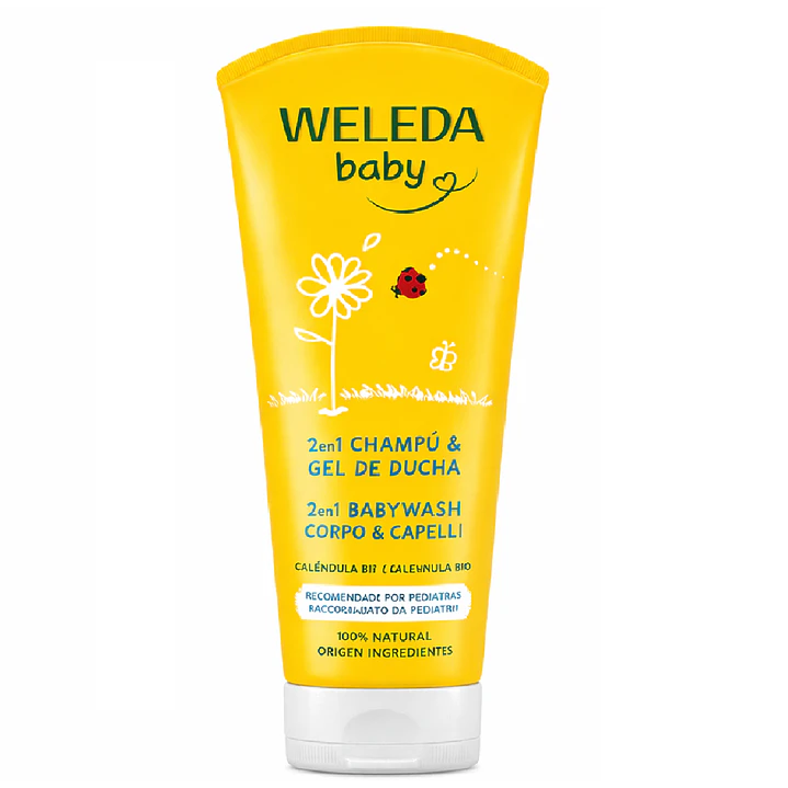 Shampoo Y Gel De Ducha De Caléndula Weleda 200ml Pack x2 2