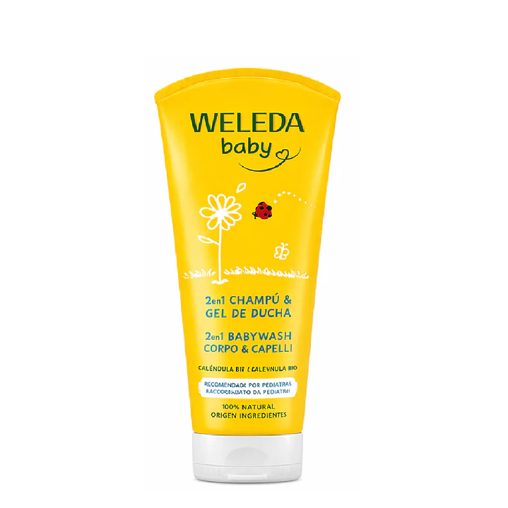 Shampoo Y Gel De Ducha De Caléndula Weleda 200ml Pack x2 3