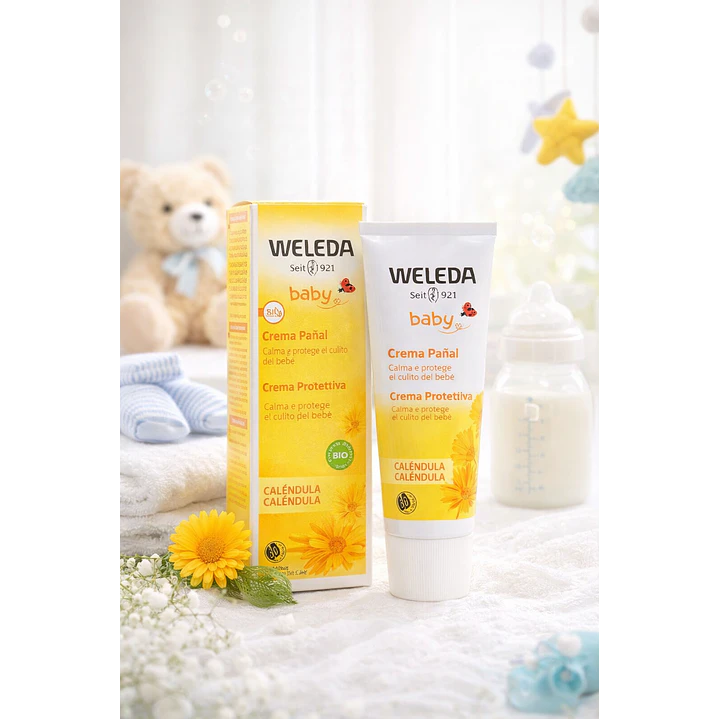 Crema De Pañal Caléndula Weleda Baby Antipañalitis 75ml 6
