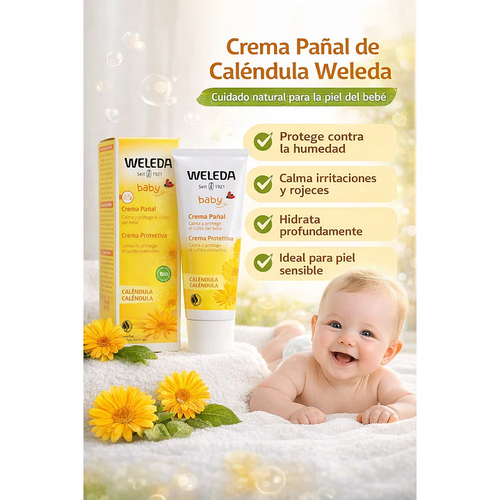 Crema De Pañal Calendula Bebe Antipañalitis 75ml Pack X3 6