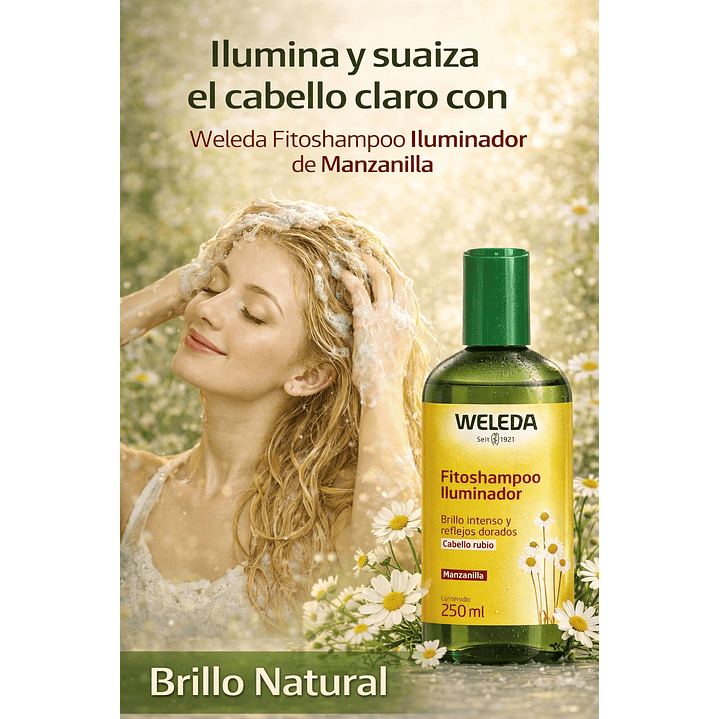 Fitoshampoo Iluminador Manzanilla Weleda 250ml 2
