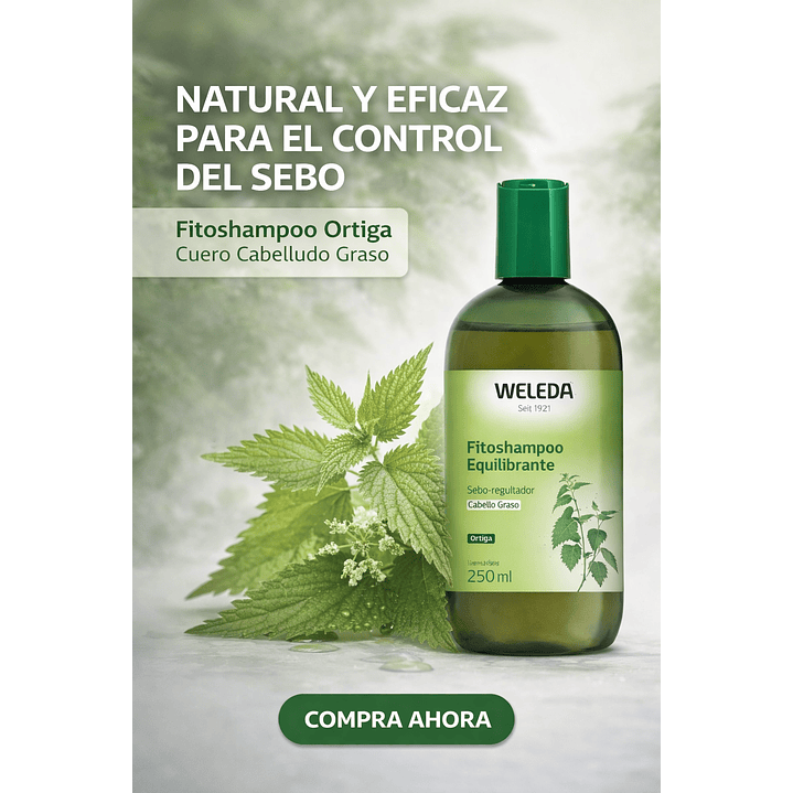 Fitoshampoo Ortiga Cuero Cabelludo Graso Weleda 250ml 5