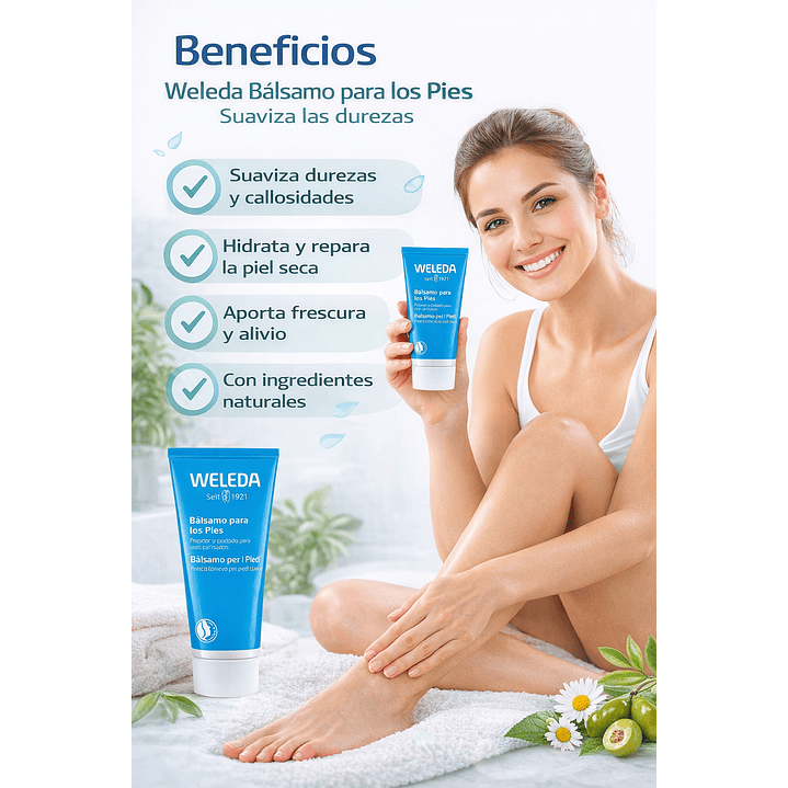 Bálsamo Para Los Pies Suaviza Las Durezas Weleda 75ml 3
