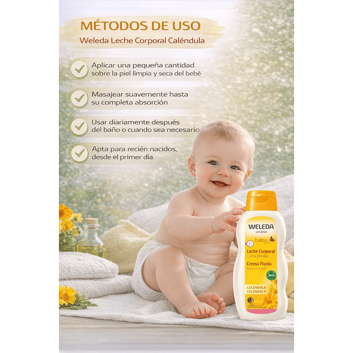 Leche Corporal De Calendula 200 Ml Weleda 4